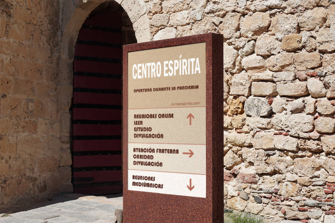 Ilustración el centro espírita durante la pandemia Imagen el centro espírita durante la pandemia