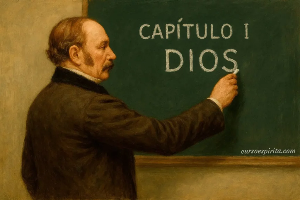Clase 2 – Curso de El Libro de los Espíritus | Capítulo I: Dios 3 Kardec escribiendo Clase 2