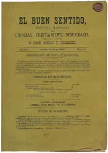 El Buen Sentido 2 Portada El Buen Sentido de 1890
