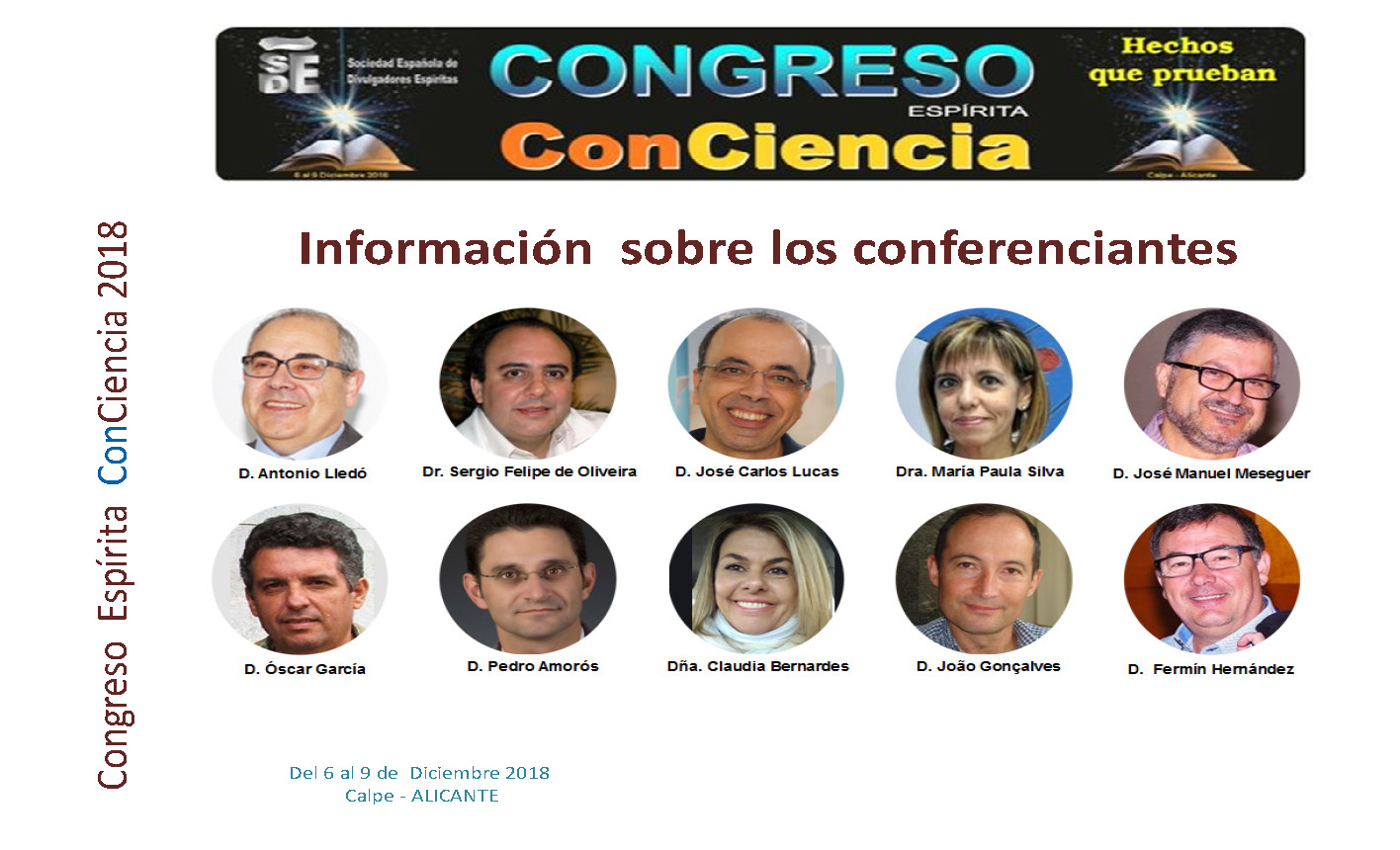 Congreso Espírita Conciencia 1 conferenciantes conciencia 2018 02